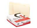 Office Impressions File Folders, 1/3 Cut, Top Tab, Letter, Manila, 100/Box