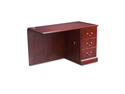 94000 Series "L" Workstation Right Return, 48w x 24d x 29-1/2h, Mahogany