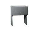 Iceberg Aspira Hutch, Resin, 30-1/2w x 16-1/4d x 36h, Charcoal