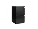 Alera PB54-2819BL (ALEPB542819BL) Two-Drawer Mobile Pedestal File With Full-Length Pull, 15-7/8w x 19-1/4d, Black