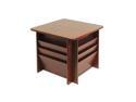 Buddy Products Reception Tables, Square, 23-1/4w x 23-1/4d x 21h, Mahogany