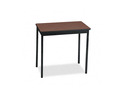 Barricks Utility Table, Rectangular, 30w x 18d x 30h, Walnut