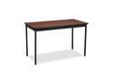 Barricks Utility Table, Rectangular, 48w x 24d x 30h, Walnut