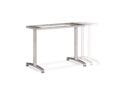 Adjustable T-Leg Base, 24w x 24h, Silver