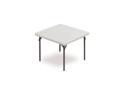 Iceberg IndestrucTable TOO 1200 Series Resin Folding Table, 37w x 37d x 29h, Platinum