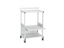 BALT Max Stax Dual Purpose Printer Stand, 3-Shelf, 25w x 20d x 42-1/2h, Gray
