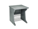 Iceberg Aspira Printer Stand, 2-Shelf, Resin, 28 x 28 x 30, Charcoal