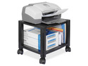 Kantek Mobile Printer Stand, 2-Shelf, 17w x 13-1/4d x 11-7/8h, Black