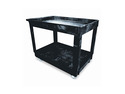 Rubbermaid Commercial 9T6700BLA Service/Utility Cart, 2-Shelf, 24w x 40d x 31-1/4h, Black