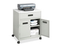 Safco Steel Machine Stand w/Pullout Drawer, 25w x 20d x 29-3/4h, Gray