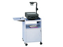 Safco Economy Mobile Computer/Projector Stand, 2-Shelf, 19-1/2w x 20-1/2d x 30h, Gray