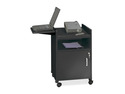 Safco Economy Mobile Computer/Projector Stand, 2-Shelf, 19-1/2w x 20-1/2d x 30h, Black