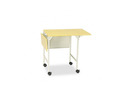 Safco Mobile Machine Stand w/Drop Leaves, 2-Shelf, 36w x 18d x 26-3/4h, Gray