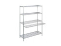 Safco Wire LAN Management System, 48 x 29 x 73, Metallic Gray