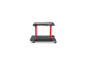 Rubbermaid Commercial 430000BK Two Shelf Convertible Utility Cart, 23-3/4w x 45-1/4d x 43-3/4h, Black