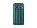HTC Droid Incredible 4G LTE Blue Checker Design Crystal Skin
