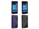 Insten 2 Color TPU S-Shape Skin Case Cover for Samsung Galaxy S 2 AT&T i777, Black and Dark Purple