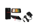 Insten Black Jelly TPU Rubber Skin Case + Travel Charger Compatible with HTC EVO 4G LTE