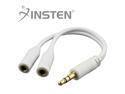 Insten 2x White Music Splitter for Samsung Galaxy Note Nexus Attain