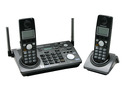 Panasonic KX-TG6702B 5.8 GHz Digital FHSS 2X Handsets Cordless Phone Integrated Answering Machine - Retail