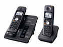 Panasonic KX-TG6052B 5.8 GHz FHSS 2X Handsets Cordless Phone Integrated Answering Machine - Retail