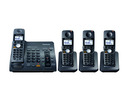 Panasonic KX-TG6074B 5.8 GHz FHSS 4X Handsets Cordless Phone Integrated Answering Machine - Retail