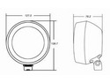 Hella H15986021 Rubber 4.75 in. Halogen Work Lamp