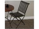 4D Concepts 55582 Rounded Metal Folding Chair- Metal