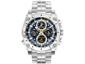 Bulova 96B175 Precisionist Chronograph Stainless Steel Men's Watch with Blue Dial