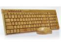 Bamboo Handcrafted 2.4G Wireless Bluetooth PC Wireless Keyboard & Mouse Combo - OEM