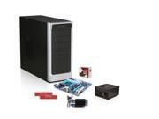GIGABYTE 760G AM3+ Micro ATX Motherboard, AMD FX-4100 3.6GHz Quad-Core CPU, 8GB Kingston HyperX Blue Red MEM, SAPPHIRE Radeon ...