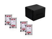Enterprise NAS Series POK140: Synology DS412+ NAS Server, 4x WD Red 3TB Intellipower NAS ...