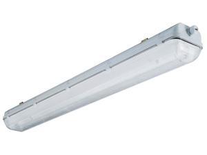 Lithonia Lighting White 4' Enclosed Wet Light Fluorescent Fixture Lithonia Lighting White 4' Enclosed Wet Light Fluorescent Fixture