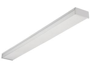Lithonia Lighting White 4' White 2 Bulb T8 Fluorescent Ceiling Fixture Lithonia Lighting White 4' White 2 Bulb T8 Fluorescent Ceiling Fixture