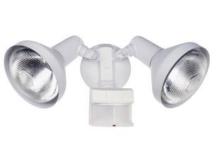 Heathco White 2 Bulb 120 Watt White DualBrite Energy Saving 2-Level Motion Flood Light Heathco White 2 Bulb 120 Watt White DualBrite Energy Saving 2-Level Motion Flood Light