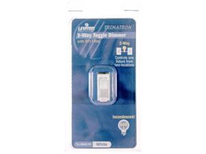 Leviton L02-6643-W White Residential Grade Incandescent 3-Way Toggle Dimmer Leviton L02-6643-W White Residential Grade Incandescent 3-Way Toggle Dimmer