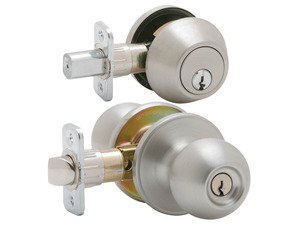 Dexter JC60VJ54VCNA630 Satin Stainless Steel Corona Keyed Entry Knob & Deadbolt Combo