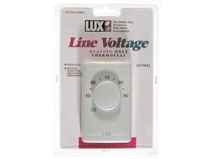Lux LV1-005 1-Pole Heating Only Line Voltage Thermostat Lux LV1-005 1-Pole Heating Only Line Voltage Thermostat
