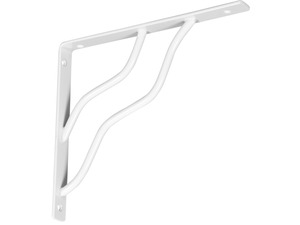 Stanley Hardware 250598 7" X 8" White Modern Decorative Shelf Bracket