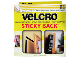 Velcro 90276B 3/4" X 15' Black Sticky Back® Tape