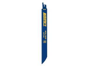 Irwin 372810P5 5 Count 8" 10 TPI Metal & Wood Cutting Reciprocating Saw Blades