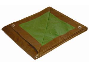 Foremost Tarp 11824 18' X 24' Brown & Green Tarp Foremost Tarp 11824 18' X 24' Brown & Green Tarp