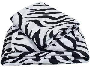 Lavish Home Series 1200 4 Piece Full Sheet Set - Zebra Lavish Home Series 1200 4 Piece Full Sheet Set - Zebra