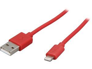 Belkin Lightning to USB ChargeSync Cable 4' - Red F8J023bt04-RED Belkin Lightning to USB ChargeSync Cable 4' - Red F8J023bt04-RED