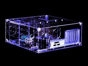 Sunbeam UV Blue Clear Acrylic ACHT-HUVB ATX Media Center / HTPC Case Sunbeam UV Blue Clear Acrylic ACHT-HUVB ATX Media Center / HTPC Case