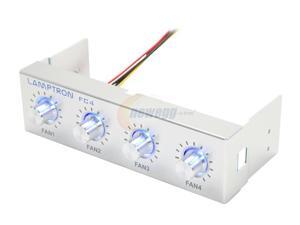 1ST PC CORP. FC-FC4-S Lamptron 5.25" 4-channel fan controller, 20w/channel, 3-pin fan & molex power connector 1ST PC CORP. FC-FC4-S Lamptron 5.25" 4-channel fan controller, 20w/channel, 3-pin fan & molex power connector
