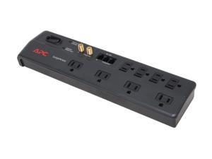 APC P8VT3 6 Feet 8 Outlets 2770 Joules Home Office SurgeArrest with Phone (Splitter) and Coax Protection APC P8VT3 6 Feet 8 Outlets 2770 Joules Home Office SurgeArrest with Phone (Splitter) and Coax Protection