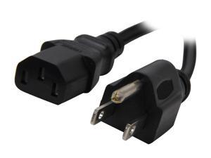 Coboc POWER-MF-6-BK 18AWG Universal Power Cord for NEMA 5-15P to IEC320C13, Black (6 Feet/1.83 Meters) Coboc POWER-MF-6-BK 18AWG Universal Power Cord for NEMA 5-15P to IEC320C13, Black (6 Feet/1.83 Meters)