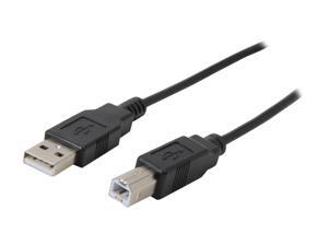 Coboc 6 ft. USB 2.0 A Male to B Male Cable (Black) Coboc 6 ft. USB 2.0 A Male to B Male Cable (Black)