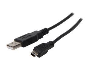 Coboc 6 ft. USB 2.0 A Male to Mini-B 5-pin Male Cable (Black) Coboc 6 ft. USB 2.0 A Male to Mini-B 5-pin Male Cable (Black)